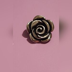 Rare Retired James Avery Sterling Rose Blossom Pendant